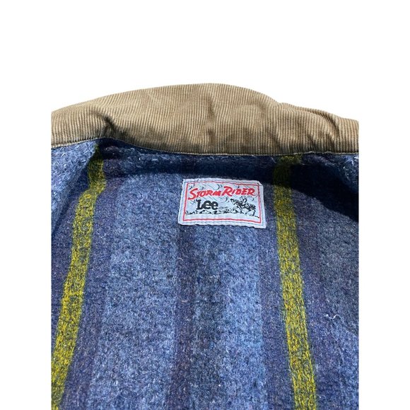Vintage Lee Storm Rider Jacket Jean Jacket Warm Wool Lined Union Made Coat - Picture 5 of 8